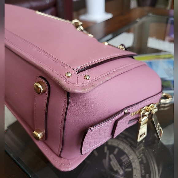 Coach Dreamer handbag in dust pink - Picture 7 of 12